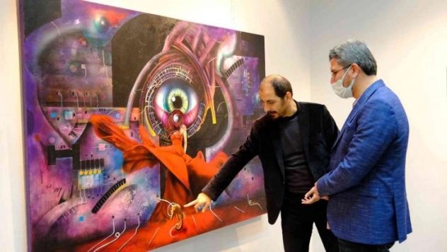 Öğretim elemanlarından resim sergisi