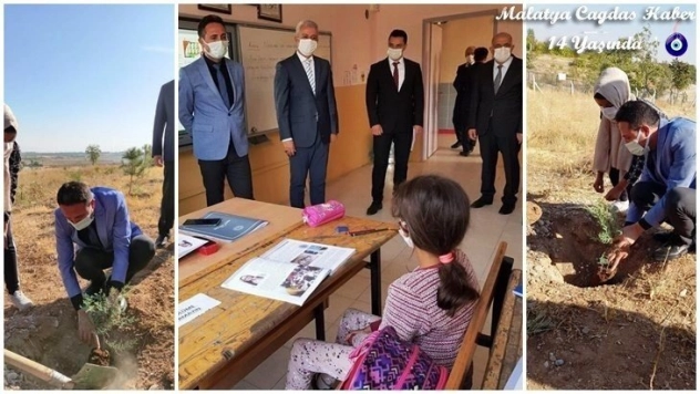 Öğretmenim Doğaya da Nefes Ol kampanyasında fidanlar dikildi
