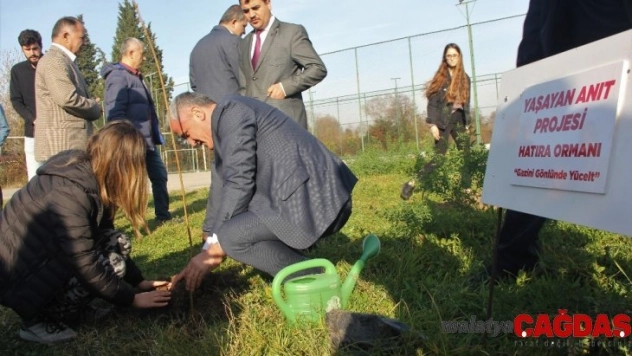 OMÜ öğrencilerinden gaziler anısına hatıra ormanı