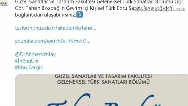 Online ebru sergisine ilgi