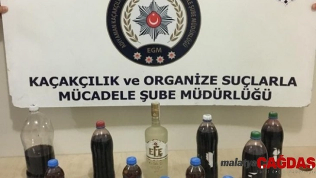 Operasyonda sahte içki ele geçirildi