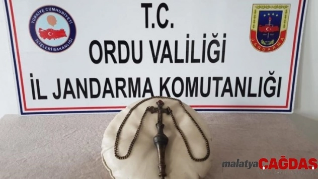 Ordu'da 500 yıllık tarihi haç ele geçirildi