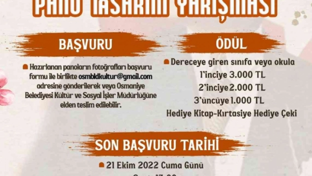 Osmaniye'de '29 Ekim Cumhuriyet Bayramı' temalı resim yarışması