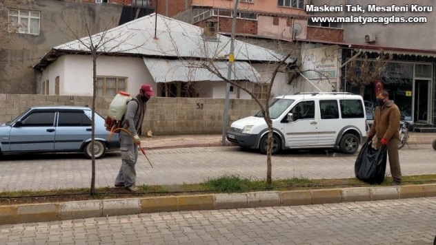 Otluk alanlarda ilaçlama çalışması yapılıyor