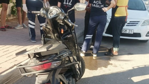 Otomobil ile motosiklet çarpıştı: 1 yaralı