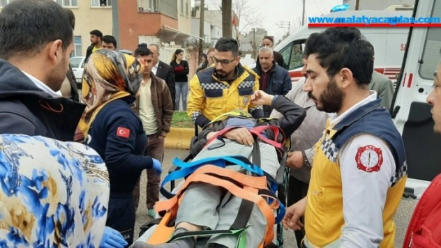 Otomobil yayaya çarptı: 1 Yaralı