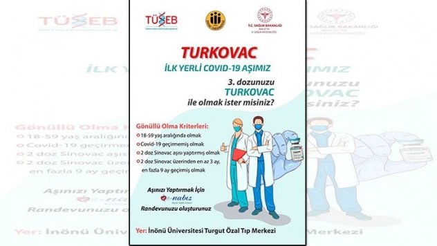 Özal Tıp Merkezi'nde Turkovac aşısı yapılmaya başlandı