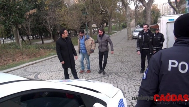 (ÖZEL) Taksim'de sözlü tacize gözaltı