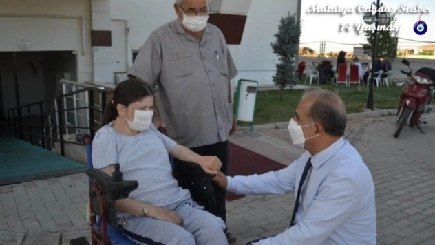 Özgürlüğe engelli rampası ile kavuştu