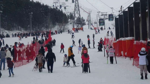Palandöken'de kayak coşkusu