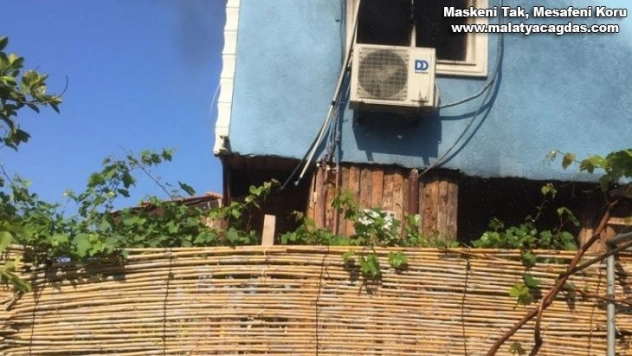 Pansiyonda çıkan yangın korkuttu