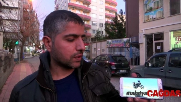 Park halindeki motosiklet saniyeler içinde çalındı