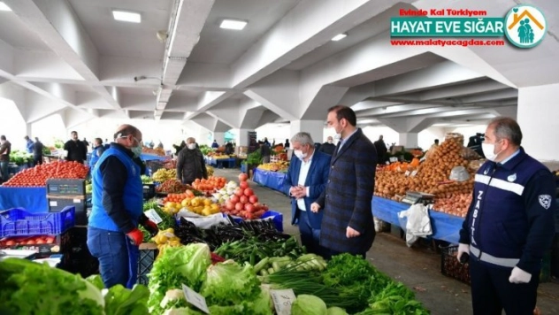 Pazar yerlerinde korona virüs önlemi