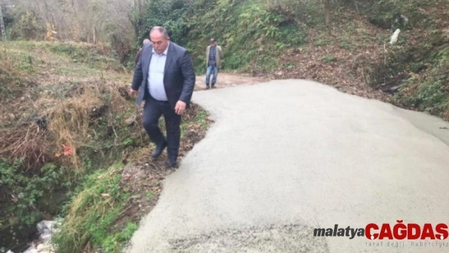 Perşembe'de beton yol seferberliği
