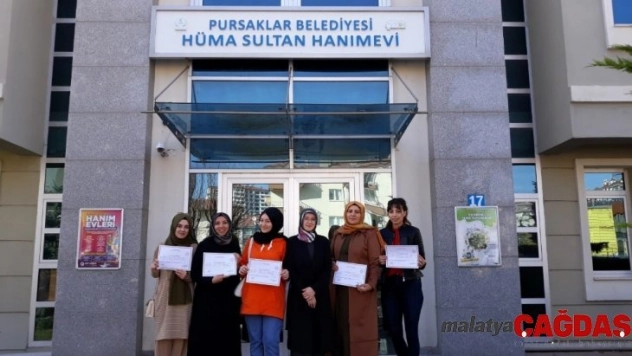 Pursaklar'da kursiyerlerin sertifika heyecanı