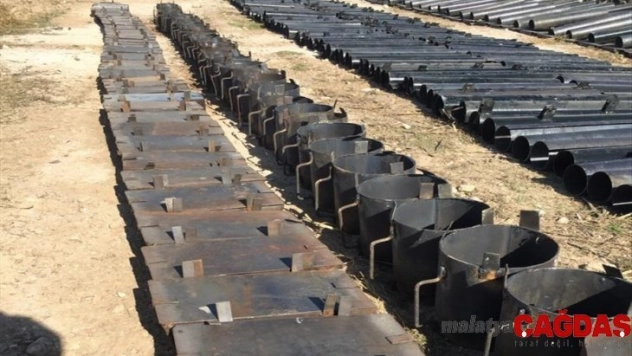 Rasulayn'nda 683 roket lançeri ve 93 EYP kabı ele geçirildi