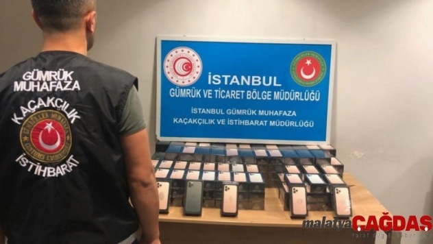 Sabiha Gökçen Havalimanı'nda 179 adet cep telefonu ele geçirildi