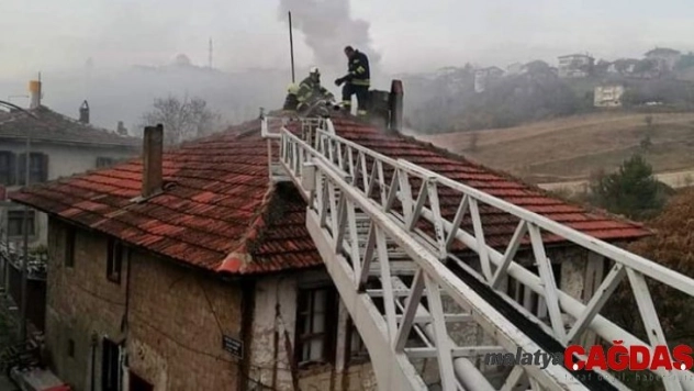 Safranbolu'da baca yangını korkuttu