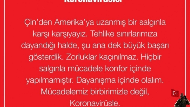 Sağlık Bakanı Koca: 'Mücadelemiz birbirimizle değil, korona virüsle'