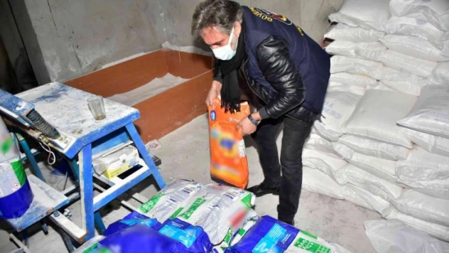 Sahte deterjan operasyonu