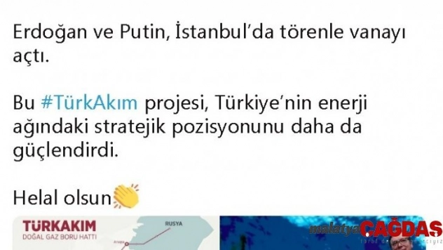 Şamil Tayyar'dan Türk Akımı yorumu