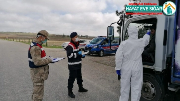 Samsat'ın giriş çıkışları sıkı kontrol altına alındı