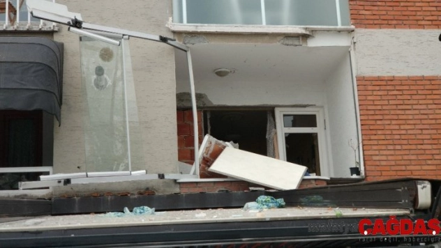 Samsun'da tüp gaz parlaması: 1 yaralı