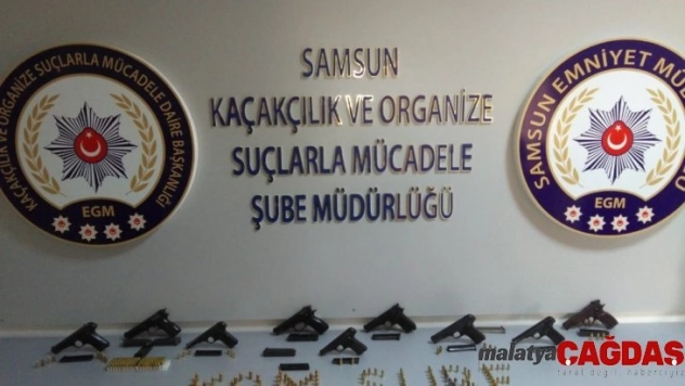 Samsun merkezli silahlı kaçakçığı operasyonu: 13 gözaltı