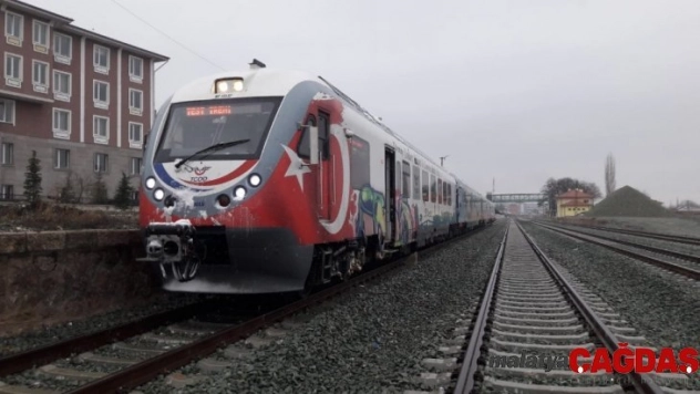 Samsun-Sivas tren yolunda test sürüşü yapıldı