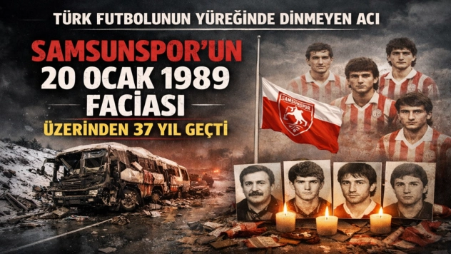 Samsunspor'un 20 Ocak 1989 Faciasının Üzerinden 37 Yıl Geçti