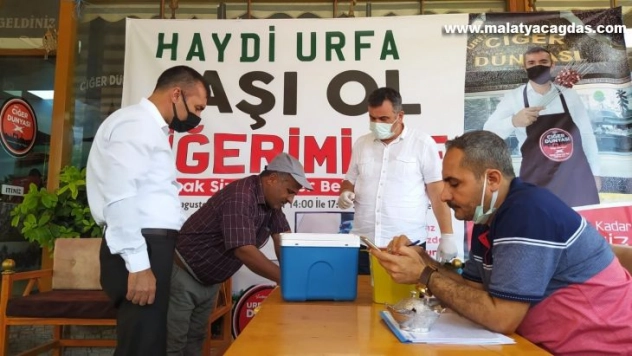 Şanlıurfa'da 'Aşı ol ciğerimi ye' kampanyası