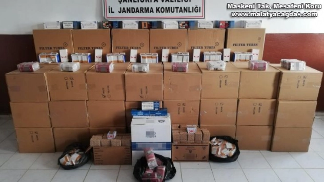 Şanlıurfa'da kaçak puro ve makaron operasyonu