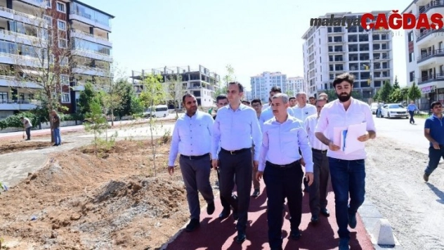 Şehit Engin Tilbaç parkında inceleme yaptı