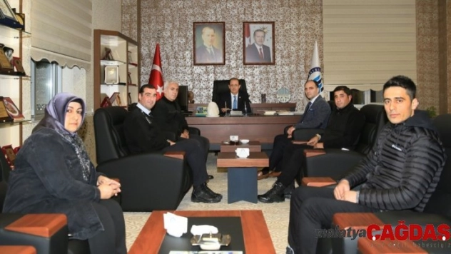 Sendika yöneticilerinden Rektör Coşkun'a ziyaret