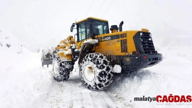 Siirt'te kardan kapanan grup köy yolları ulaşıma açıldı