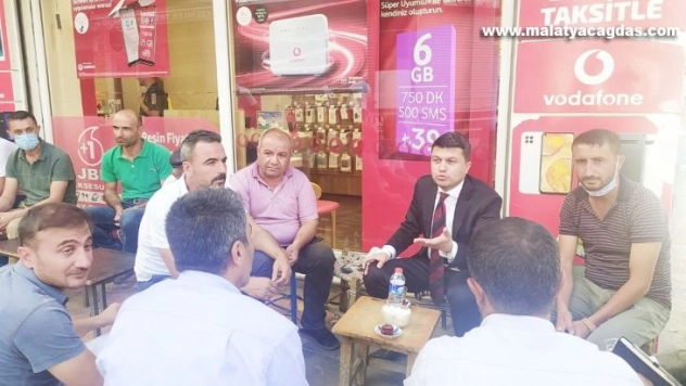 Silvan Kaymakamı Öztürk vatandaşlarla bir araya geldi