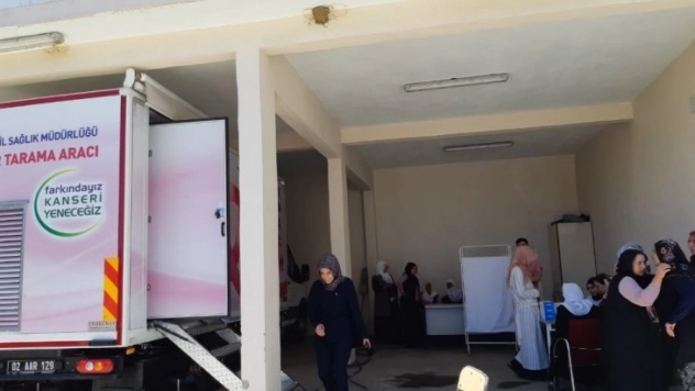 Sincik Devlet Hastanesinde kanser taraması yapılıyor