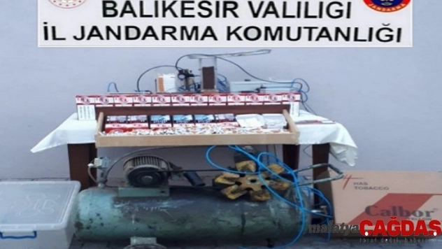 Sındırgı'da kaçak tütün operasyonu
