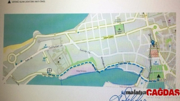 Sinop'ta gösteri ve yürüyüş güzergâhları belirlendi