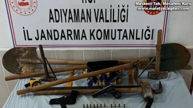 SİT alanında kaçak kazı yapanlara suçüstü