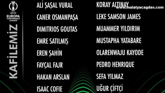 Sivasspor'da Petrocub maçı kadrosu açıklandı