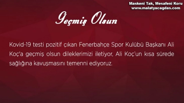 Sivasspor'dan Ali Koç'a geçmiş olsun mesajı