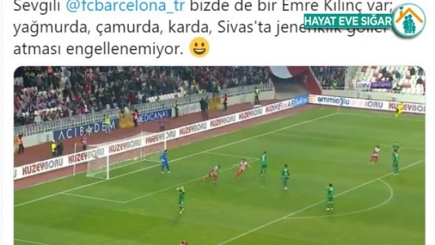 Sivasspor'dan Barcelona'ya cevap!