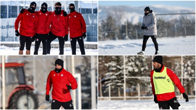 Sivasspor eksi 15 derecede idman yaptı