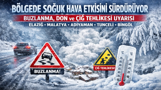 Soğuk Hava Etkisini Sürdürüyor: Buzlanma, Don ve Çığ Tehlikesi Uyarısı