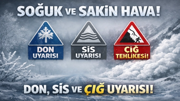 Soğuk ve Sakin Hava: Don, Sis ve Çığ Uyarısı