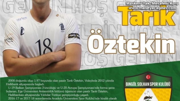 Solhan Spor, Tarık Öztekin ile anlaştı