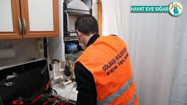 Sultan teyzenin kombisi tamir edildi