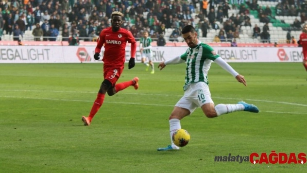 Süper Lig: Konyaspor: 0 - Gaziantep FK: 0 (İlk yarı)