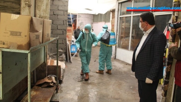 Sur'da korona virüsüne karşı sıkı tedbir